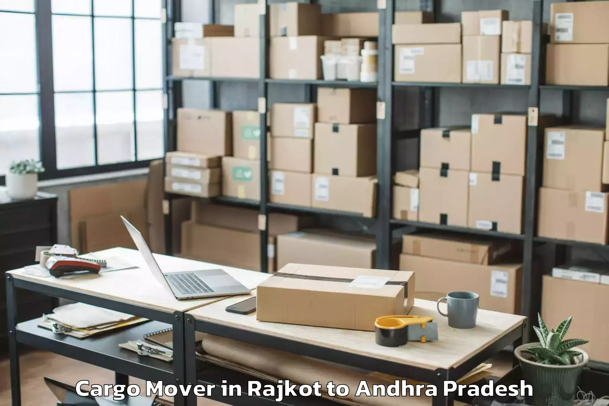 Leading Rajkot to Hanumathunipadu Cargo Mover Provider